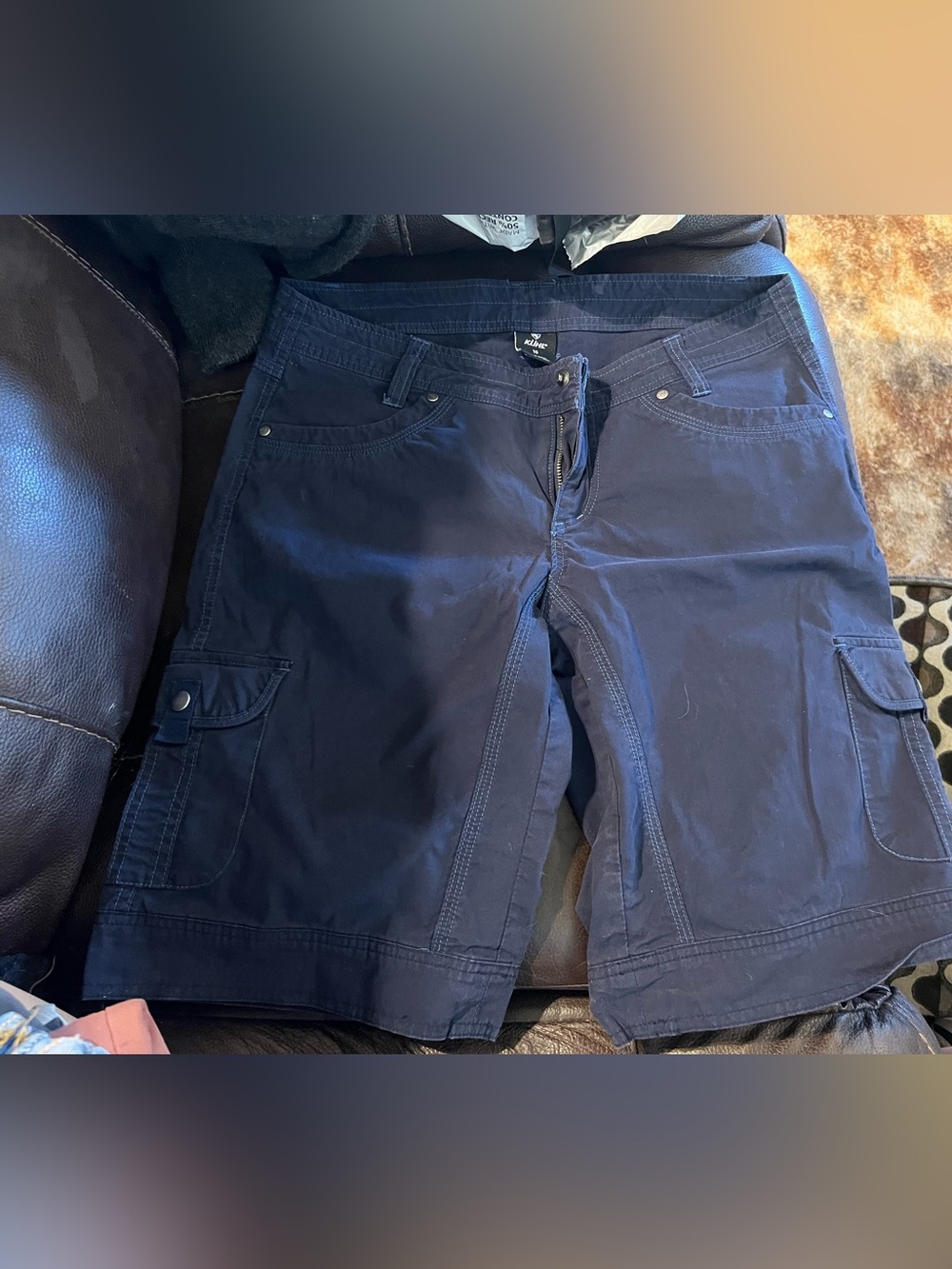 Kuhl Women's Navy Cargo Bermuda Shorts